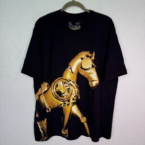 Beyonce Cowboy Carter Tour Shirt XL Chardonneigh Horse Gold Tee Concert Merch